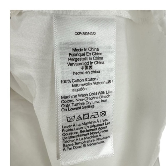 Madewell Button-Front Mini Shirtdress in Poplin in Crisp White NEW Size Small - Picture 6 of 12